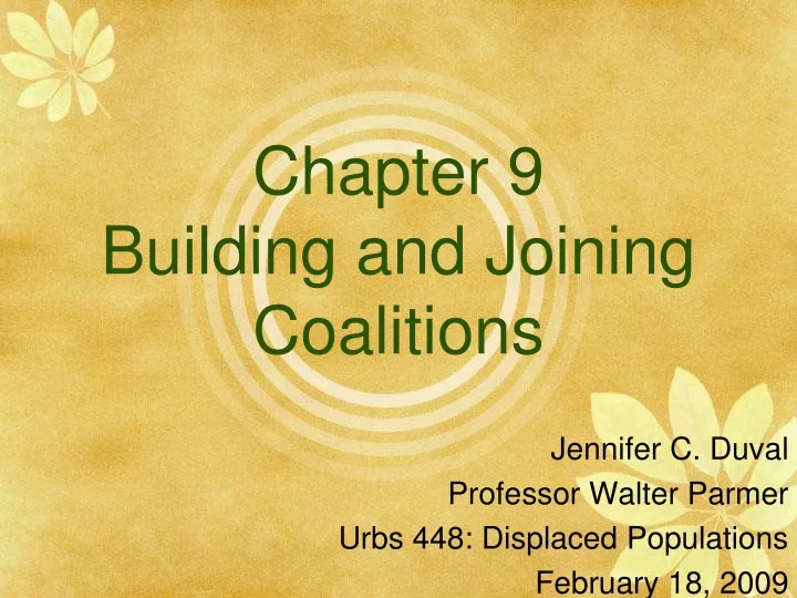 chapter 9 building and joining coalitions