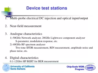 Device test stations