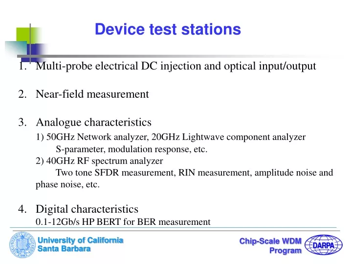 device test stations