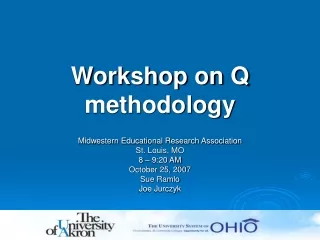 Workshop on Q methodology