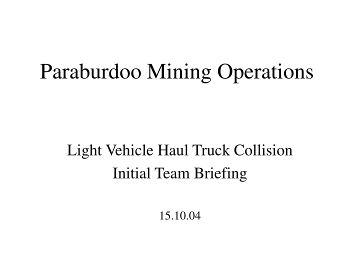 paraburdoo mining operations