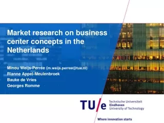 Market research on business center concepts in the Netherlands