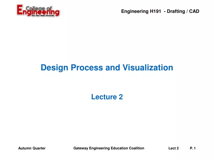 design process and visualization