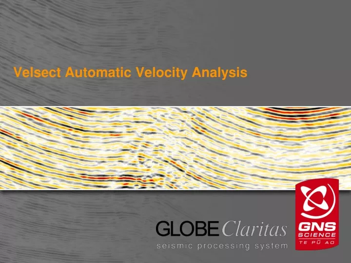 velsect automatic velocity analysis
