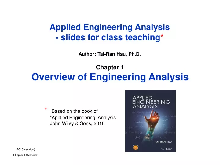 applied engineering analysis slides for class