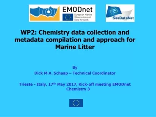 WP2: Chemistry data collection and metadata compilation and approach for Marine Litter By