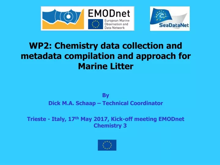 wp2 chemistry data collection and metadata