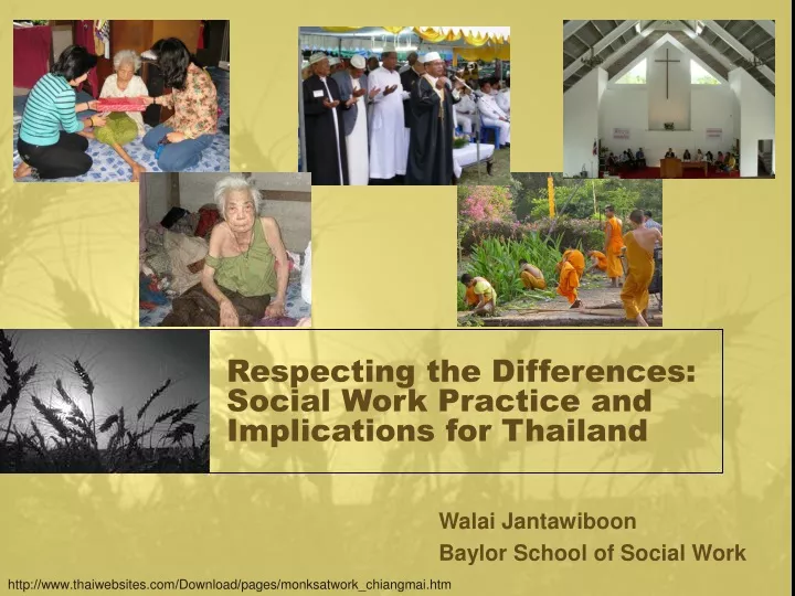 respecting the differences social work practice and implications for thailand