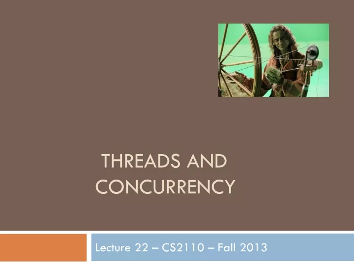 threads and concurrency