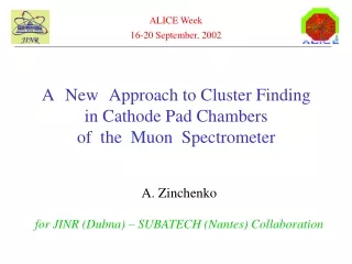 A   New   Approach to Cluster Finding   in Cathode Pad Chambers  of  the  Muon  Spectrometer