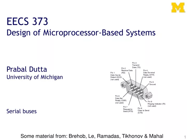 eecs 373 design of microprocessor based systems