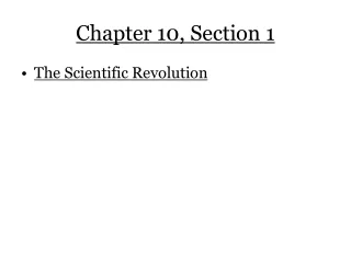 Chapter 10, Section 1