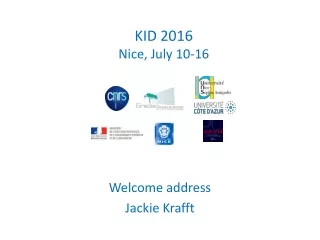 Welcome address Jackie Krafft