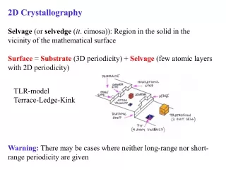 2D Crystallography