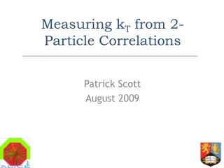 Measuring k T  from 2-Particle Correlations