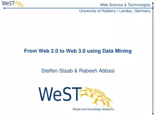 From Web 2.0 to Web 3.0 using Data Mining