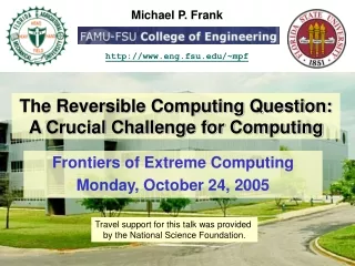 The Reversible Computing Question: A Crucial Challenge for Computing