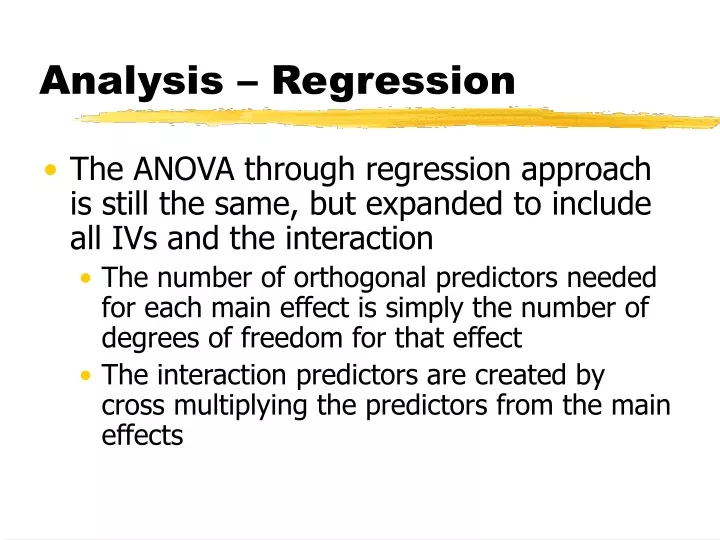 analysis regression