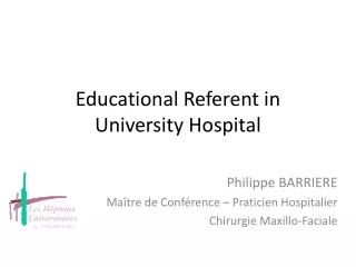 Educational Referent in University Hospital
