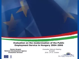 Evaluation on the modernization of the Public Employment Service in Hungary 2004-2006