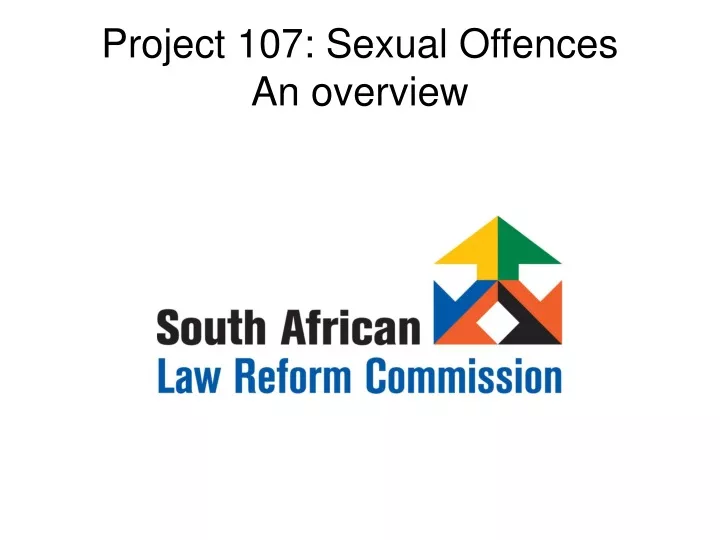 project 107 sexual offences an overview