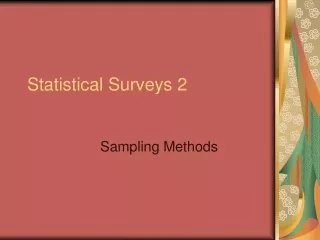 Statistical Surveys 2