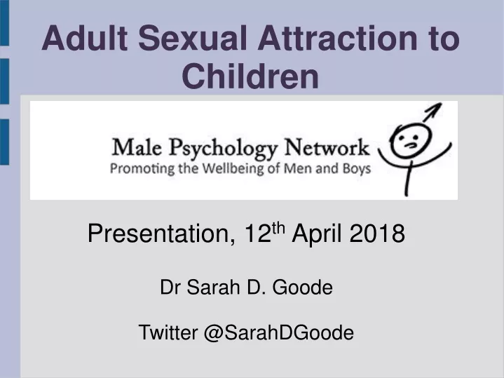 adult sexual attraction to children