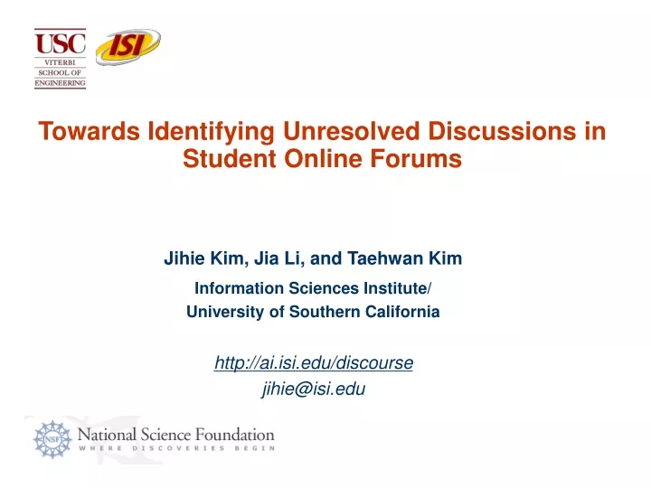 towards identifying unresolved discussions