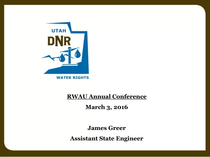 rwau annual conference march 3 2016 james greer