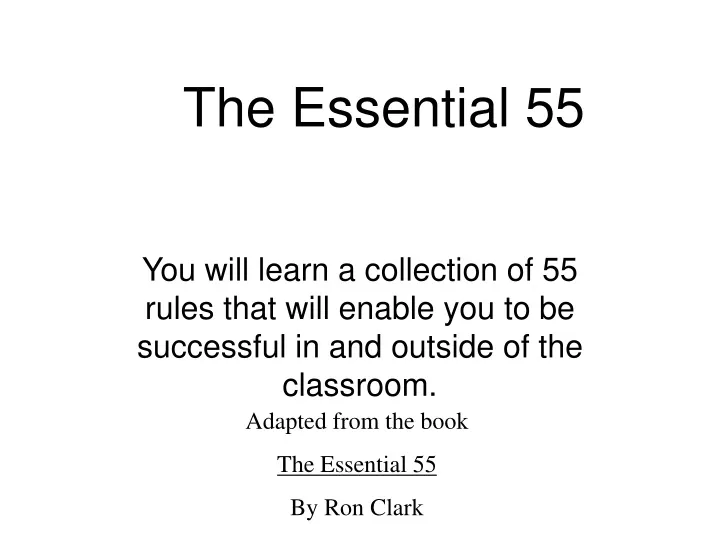 the essential 55