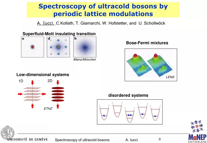 spectroscopy of ultracold bosons by periodic lattice modulations