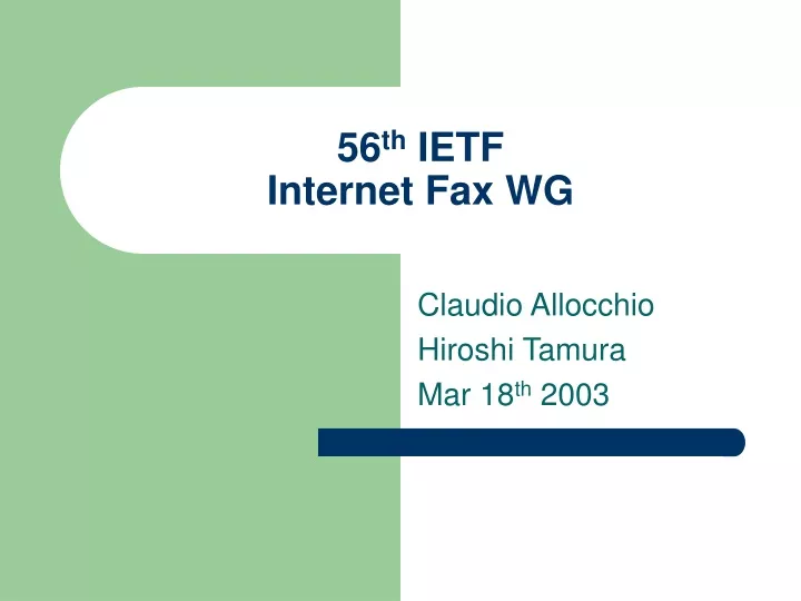 56 th ietf internet fax wg