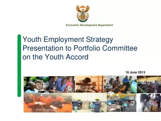 Youth Employment Strategy Presentation to Portfolio Committee on the Youth Accord