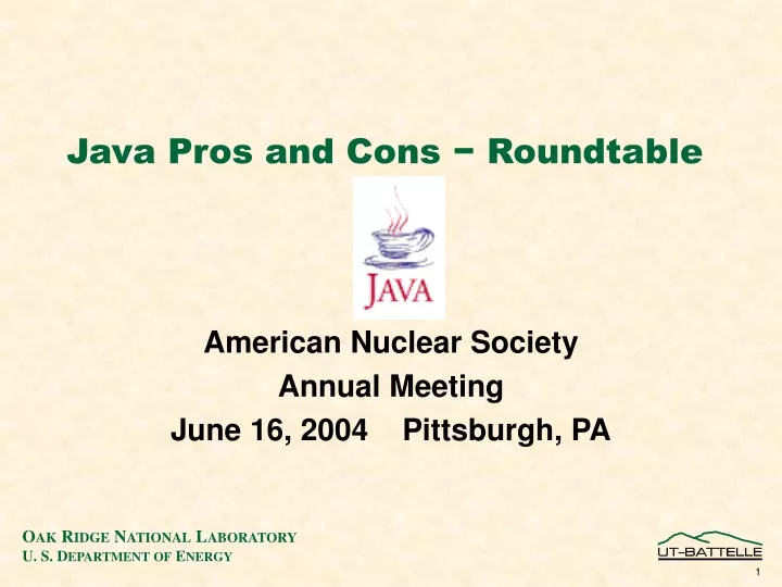 java pros and cons roundtable