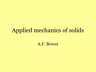 Applied mechanics of solids