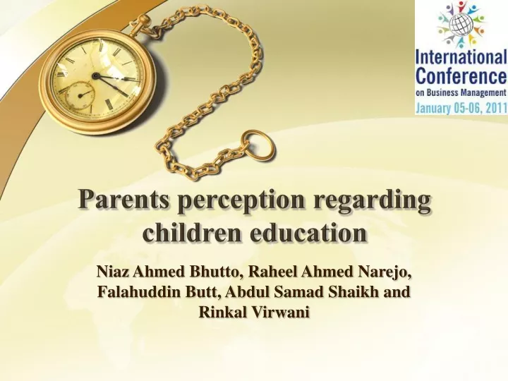 parents perception regarding children education