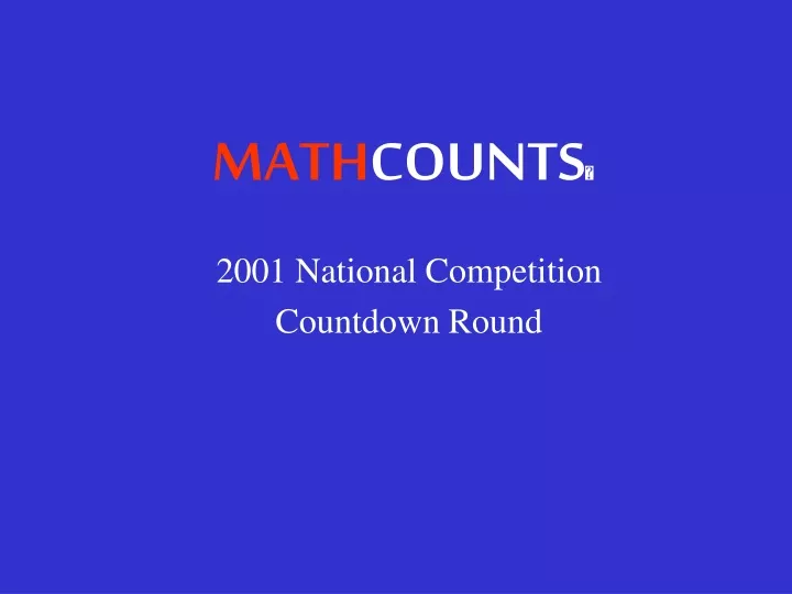 math counts