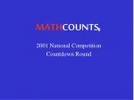 Math Challenges from 2001 National Competition - slide 1