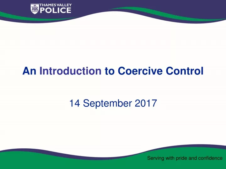 an introduction to coercive control