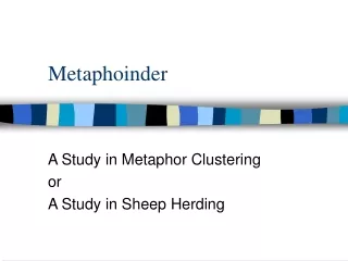 Metaphoinder