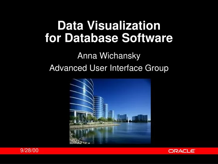 data visualization for database software