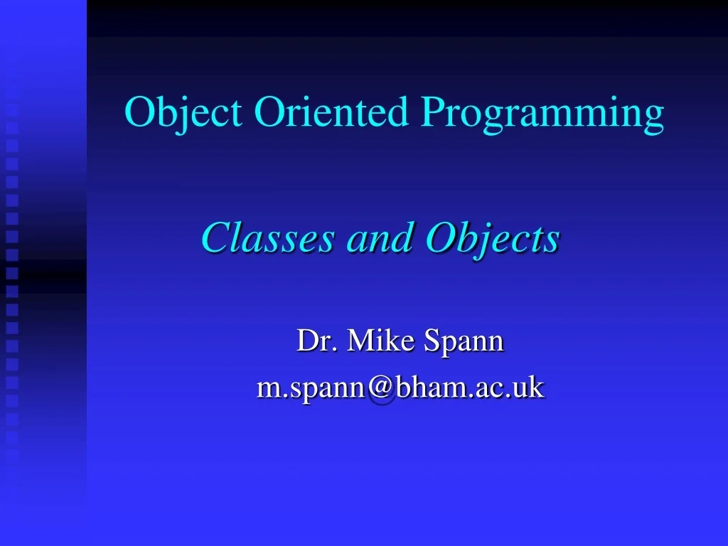 PPT - Object Oriented Programming PowerPoint Presentation, free ...