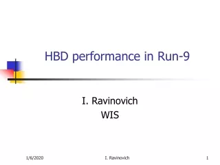 HBD performance in Run-9