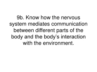 9c. Know how feedback loops in the nervous and endocrine systems regulate conditions in the body.