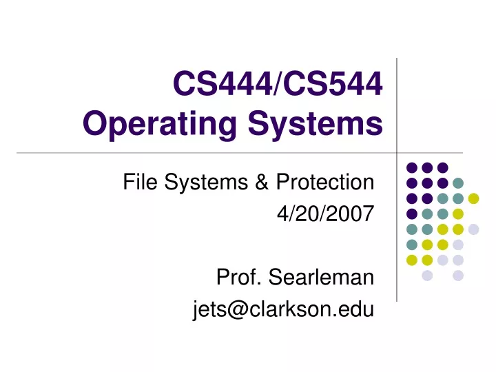 cs444 cs544 operating systems
