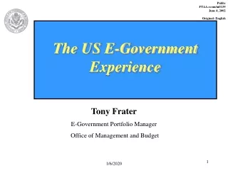 The US E-Government Experience