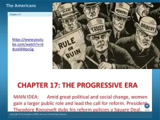 CHAPTER 17: THE PROGRESSIVE ERA