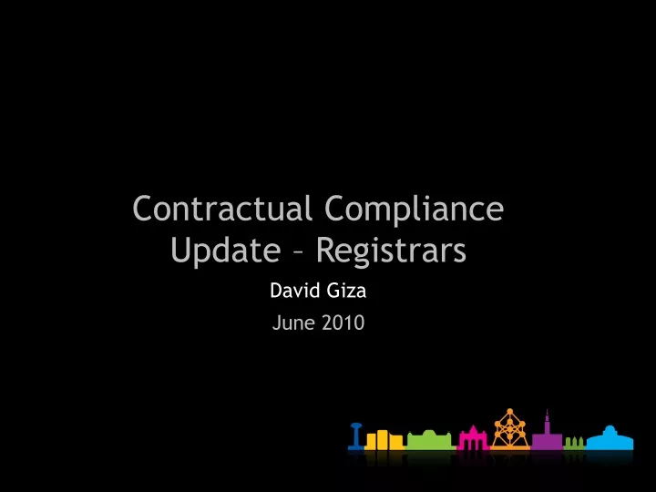 contractual compliance update registrars david