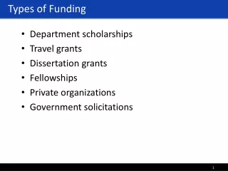 Types of Funding