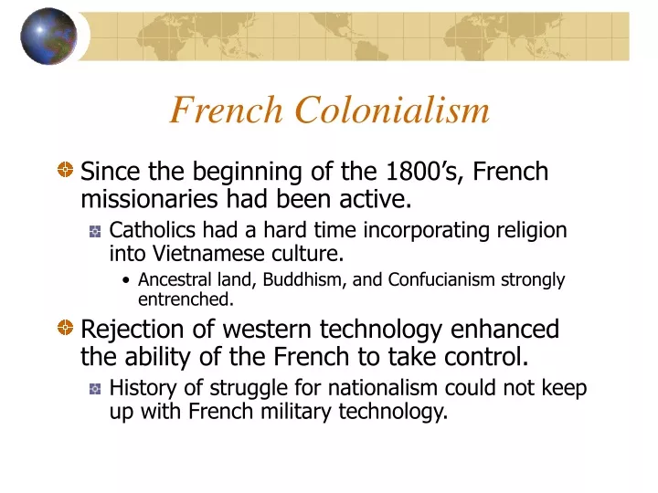 french colonialism